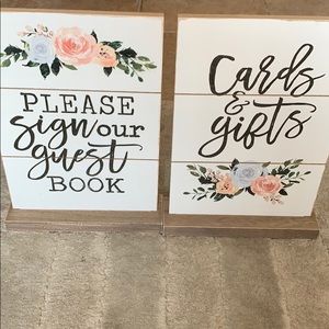 Wedding signs